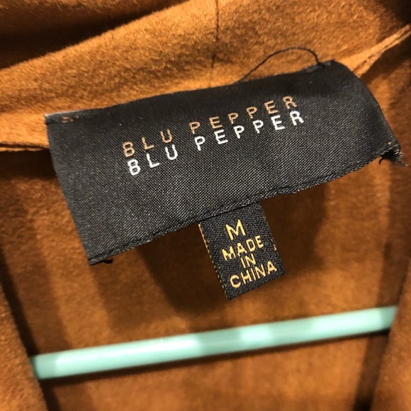 Blu Pepper Faux Suede Jacket - Picture 4 of 7